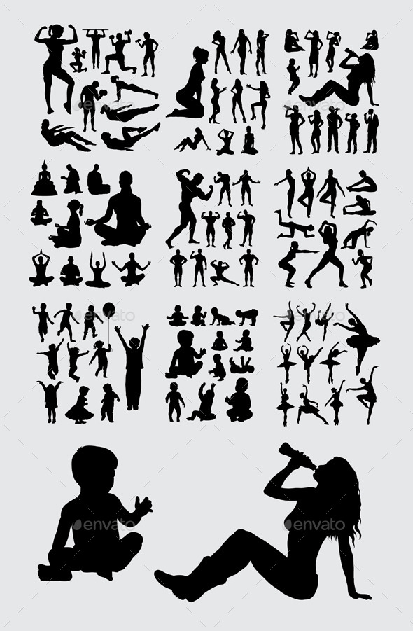 People Silhouettes - People Characters