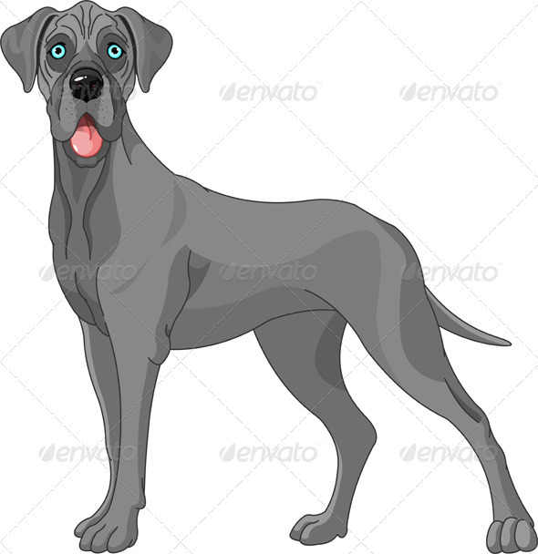 Great Dane dog - Animals Characters