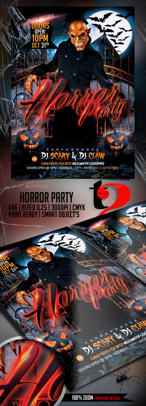 Horror Party Template Horror Party Template