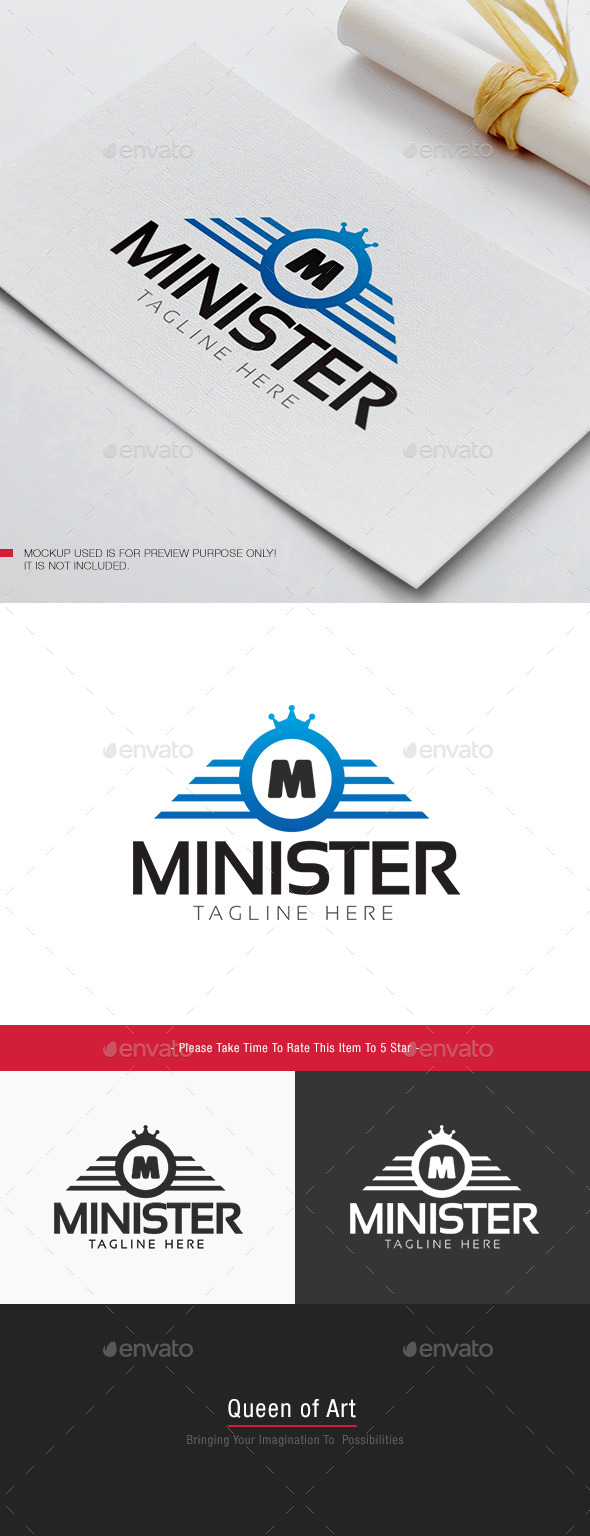 Minister Logo - Letters Logo Templates