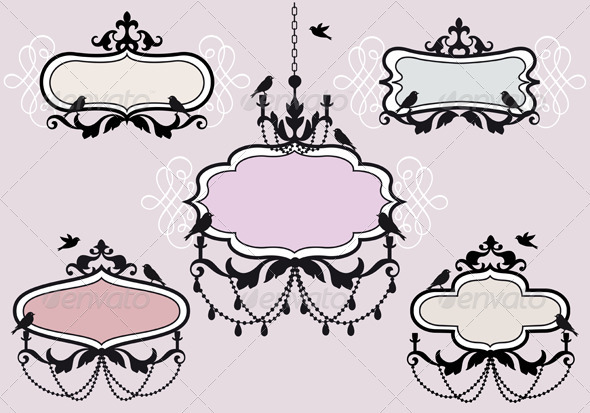 Vintage Frame Set - Decorative Vectors