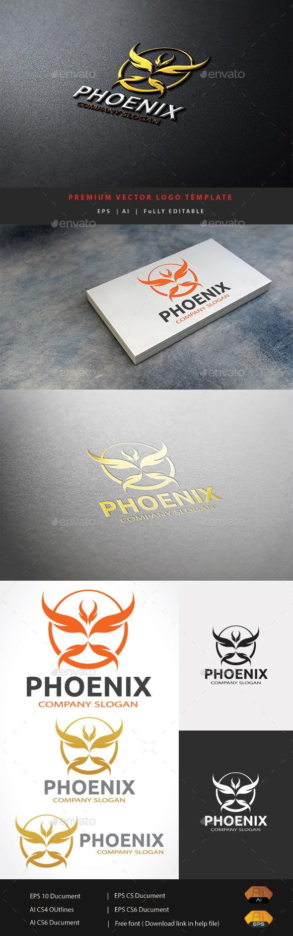 Phoenix Logo - Abstract Logo Templates