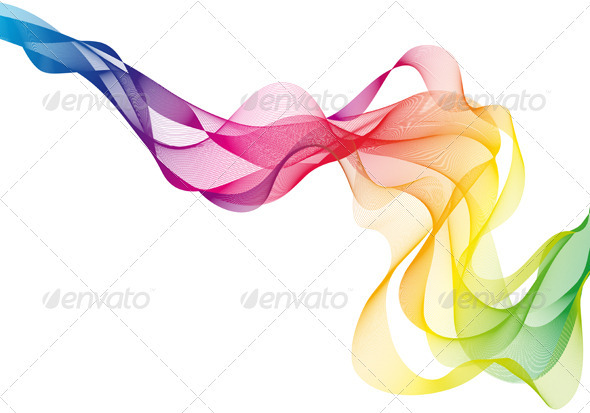 Colorful Vector Smoke - Backgrounds Decorative