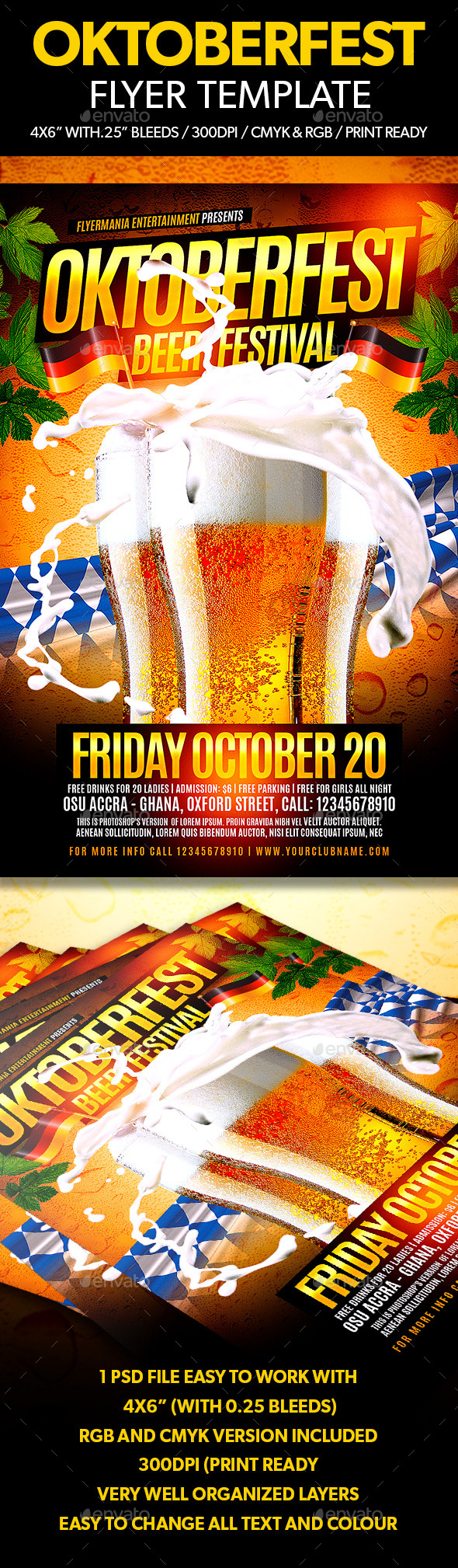 Oktoberfest Flyer Template - Events Flyers
