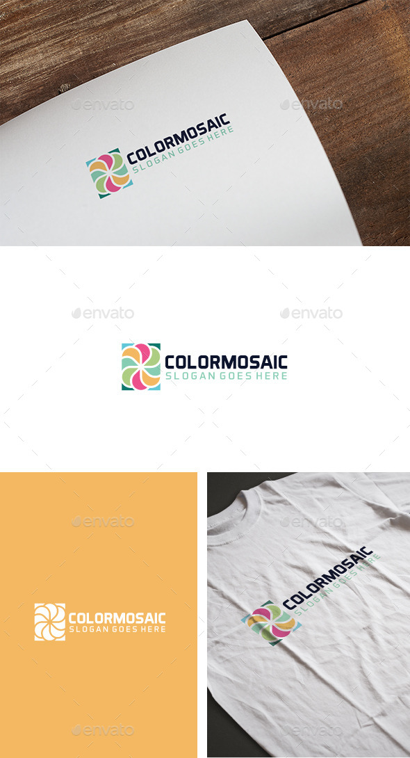 Color Mosaic Logo - Logo Templates