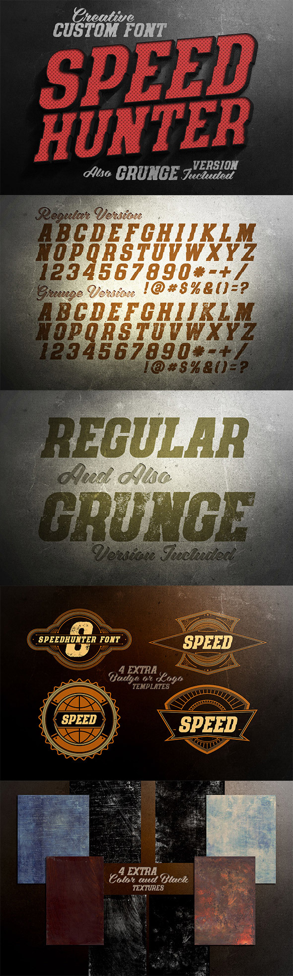 SpeedHunter Custom Font - Miscellaneous Serif