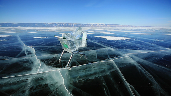 Shopping Cart With Ice Cubes 1326 Shopping Cart With Ice Cubes 1326