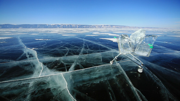 Shopping Cart With Ice Cubes 1332 Shopping Cart With Ice Cubes 1332