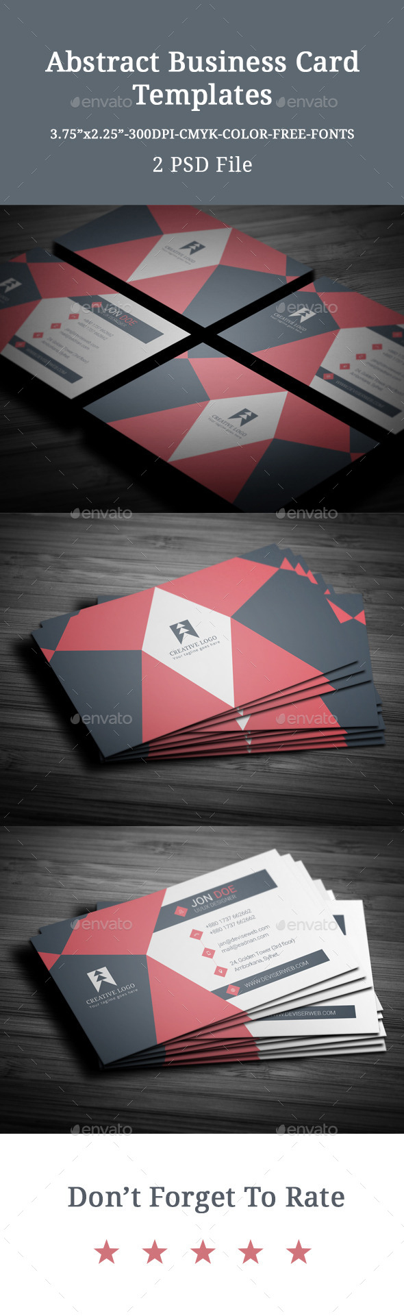 Abstract Business Card Templates Abstract Business Card Templates