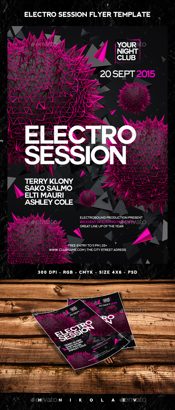 Electro Session Flyer Electro Session Flyer