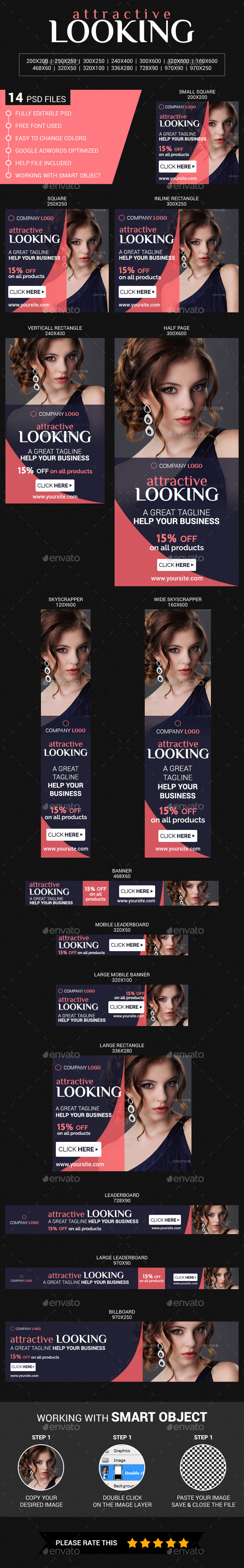 Beauty & Fashion - Banners & Ads Web Elements