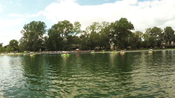 Pond In City Park
