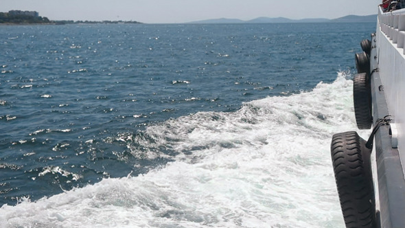 A View Over the Deck of the Boat alt
