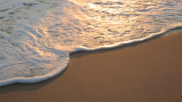Waves on the Sunset Beach