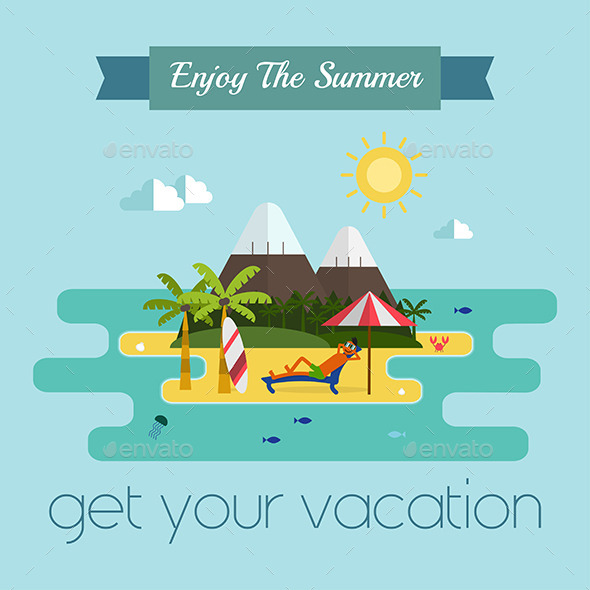 Tropical Island Vacation Travel Postcard Tropical Island Vacation Travel Postcard