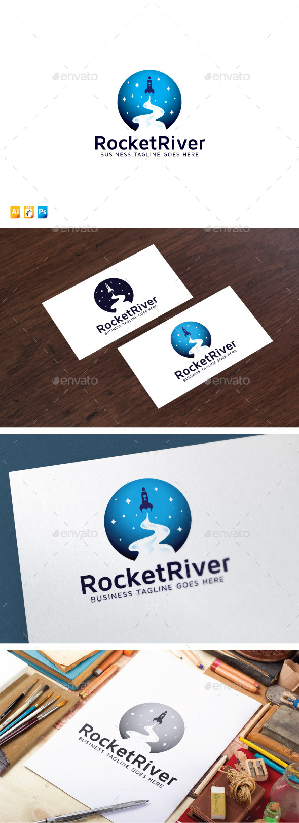 Rocket River - Objects Logo Templates