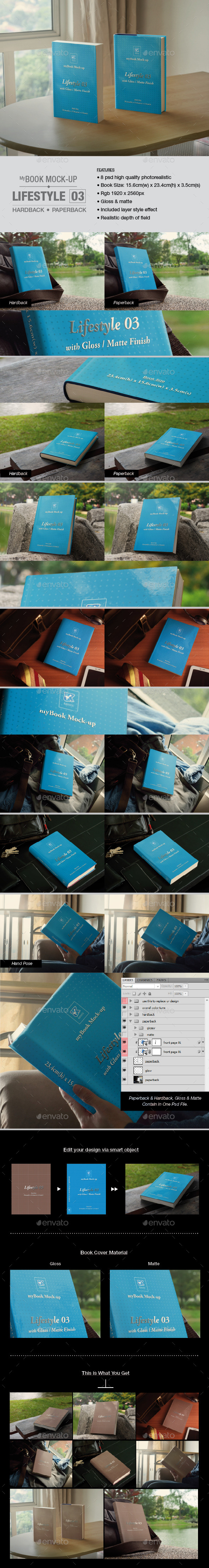 Lifestyle 03 Mock-up - Books Print