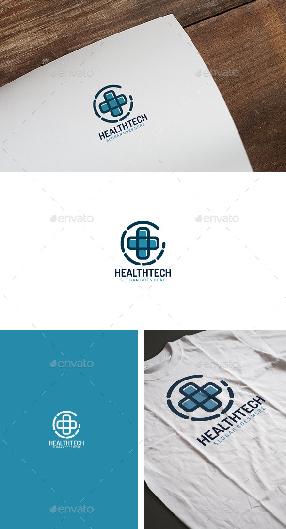 Health Tech Logo - Logo Templates