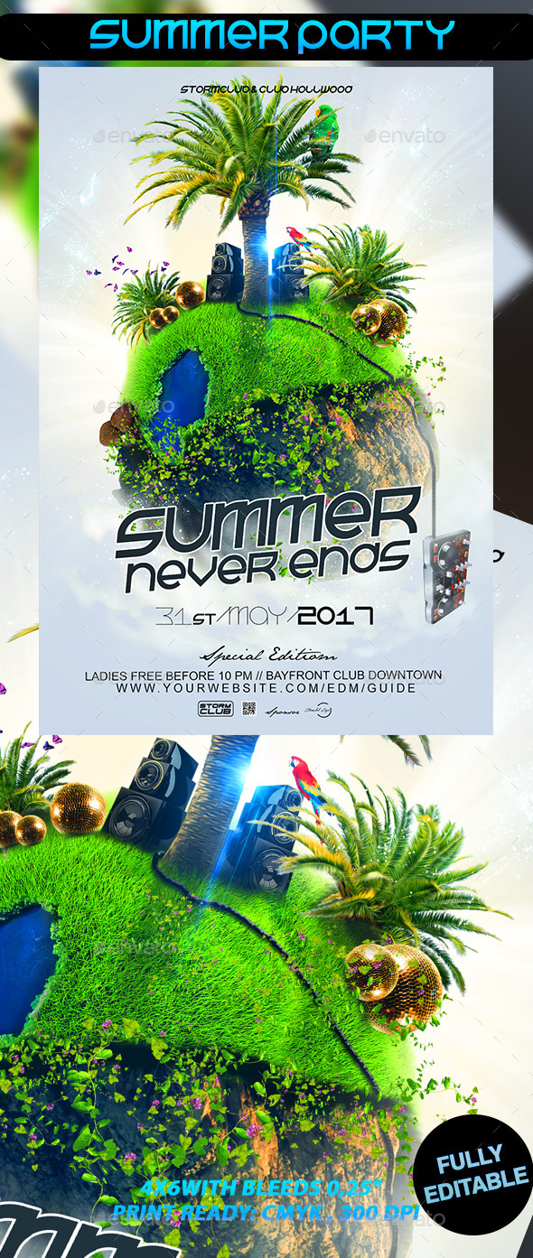 Summer Party Flyer - Events Flyers