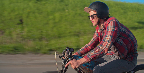 Retro Moped Rider Retro Moped Rider