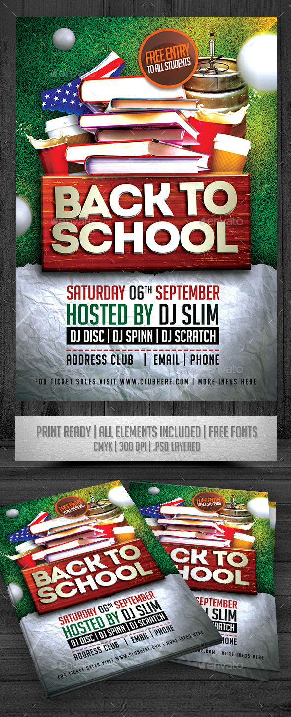 Back to School Flyer - Events Flyers