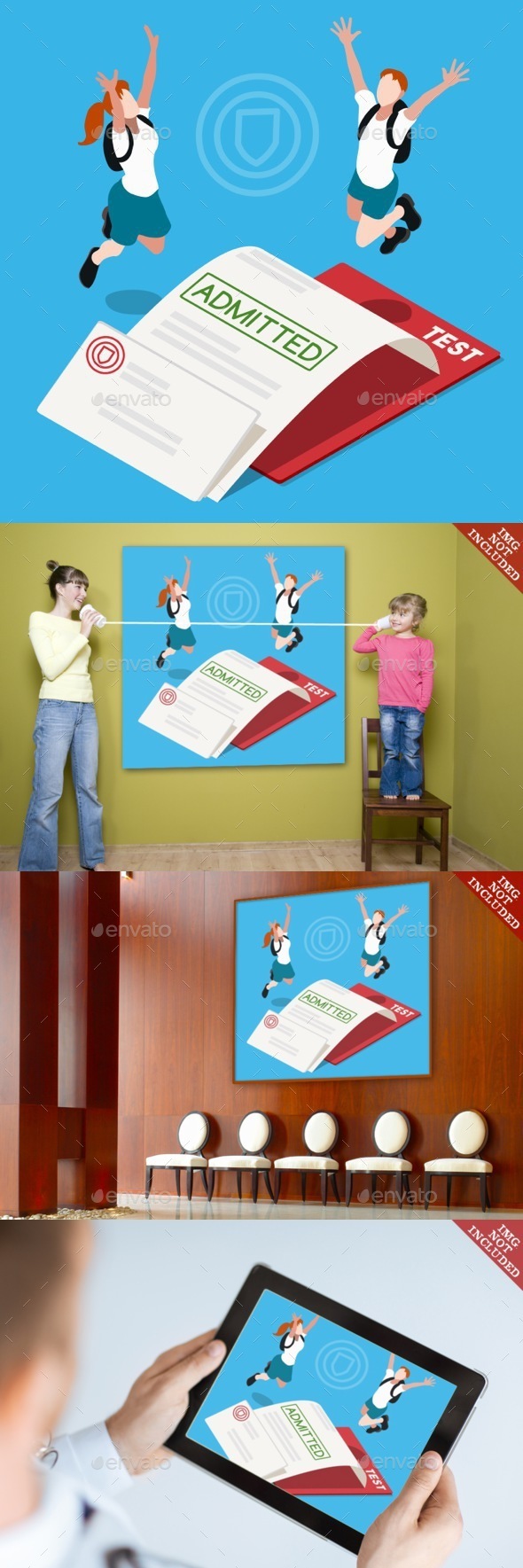 School Admission People Isometric - People Characters