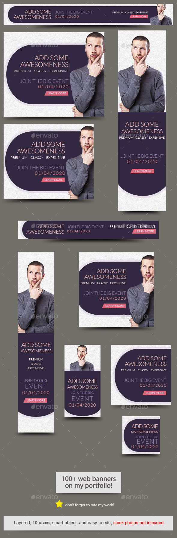 Classic Event Web Banner - Banners & Ads Web Elements