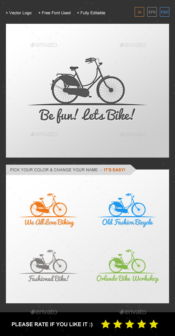 Bicycle Logo Template Bicycle Logo Template