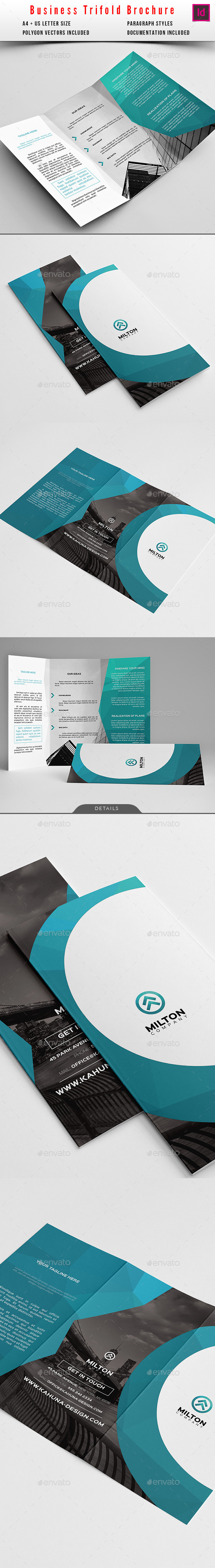 Trifold Modern Universal Business Brochure - Corporate Brochures