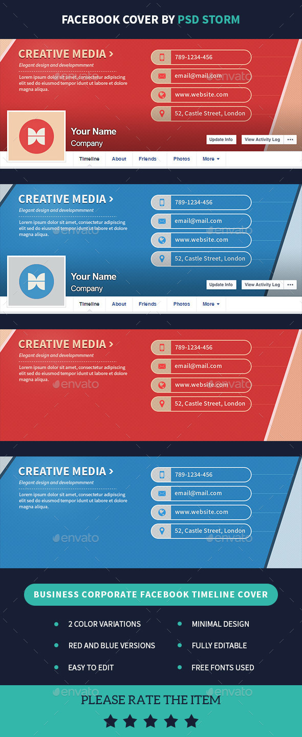 Corporate Business Facebook Cover - Facebook Timeline Covers Social Media