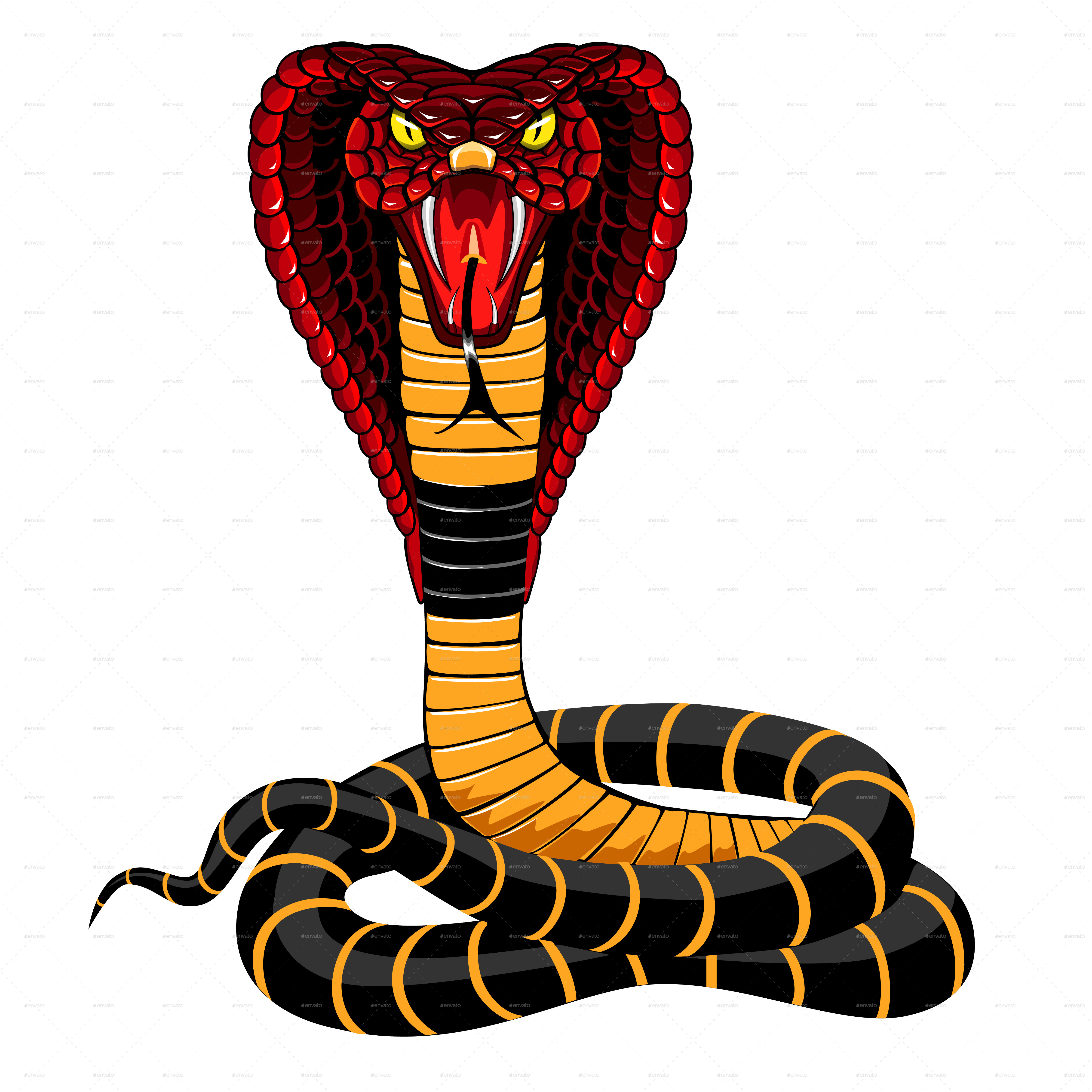 Cobra Snake Illustration by ashmarka GraphicRiver