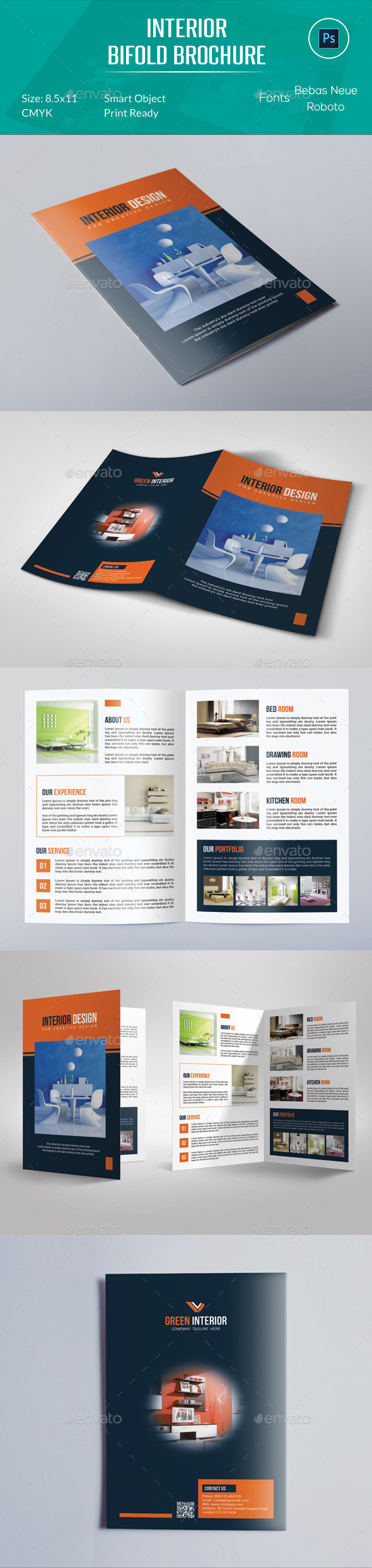 Interior Bifold Brochure - Corporate Brochures