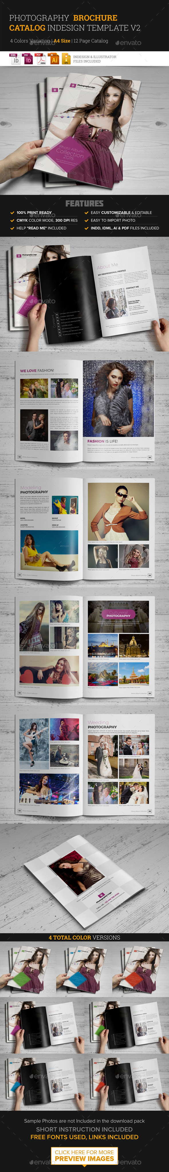 Photography Brochure Catalog InDesign Template v2 Photography Brochure Catalog InDesign Template v2