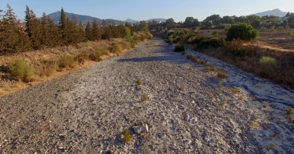 Aerial View, Flight Over Dry River alt