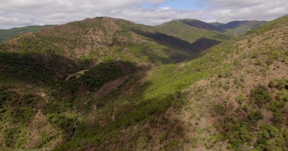 Aerial Beautiful View On Spanish Mountains Aerial Beautiful View On Spanish Mountains