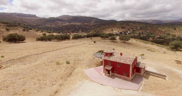 Aerial View A Cute Little House On The Hill Aerial View A Cute Little House On The Hill