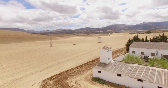 Aerial Drone Flight Over Field Of Corn Aerial Drone Flight Over Field Of Corn