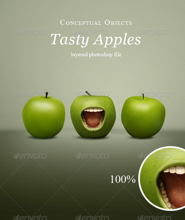 Hungry Apples - Objects Illustrations