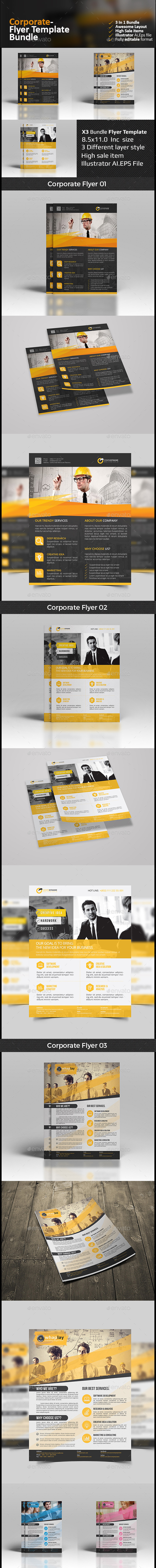 Corporate Flyer Bundle - Corporate Flyers