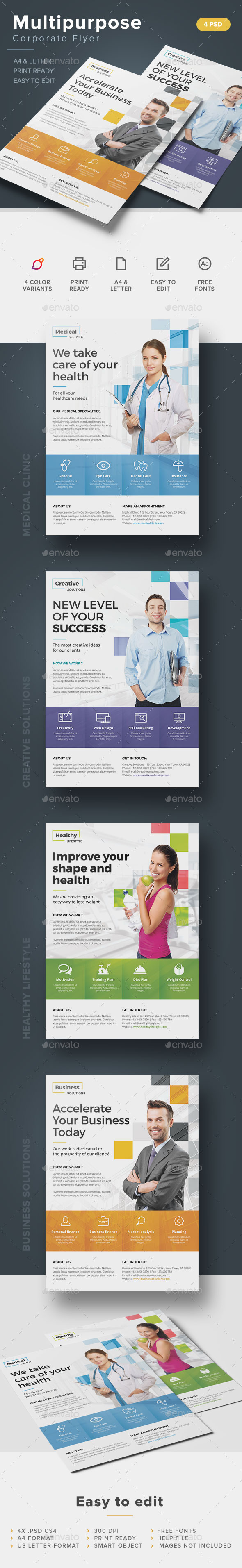 Multipurpose Corporate Flyer - Corporate Flyers