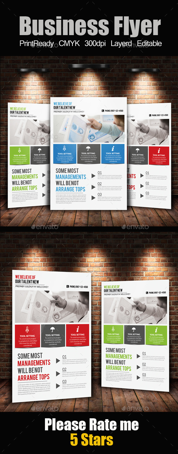 A4 Business Flyer Template - Corporate Flyers