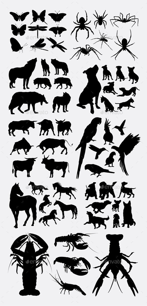 Animals Silhouette - Animals Characters