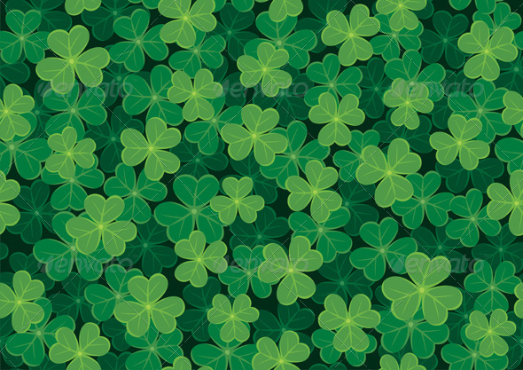 Seamless Clover Pattern - Patterns Decorative