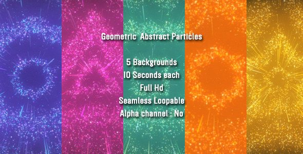 Geometric Abstract Particles