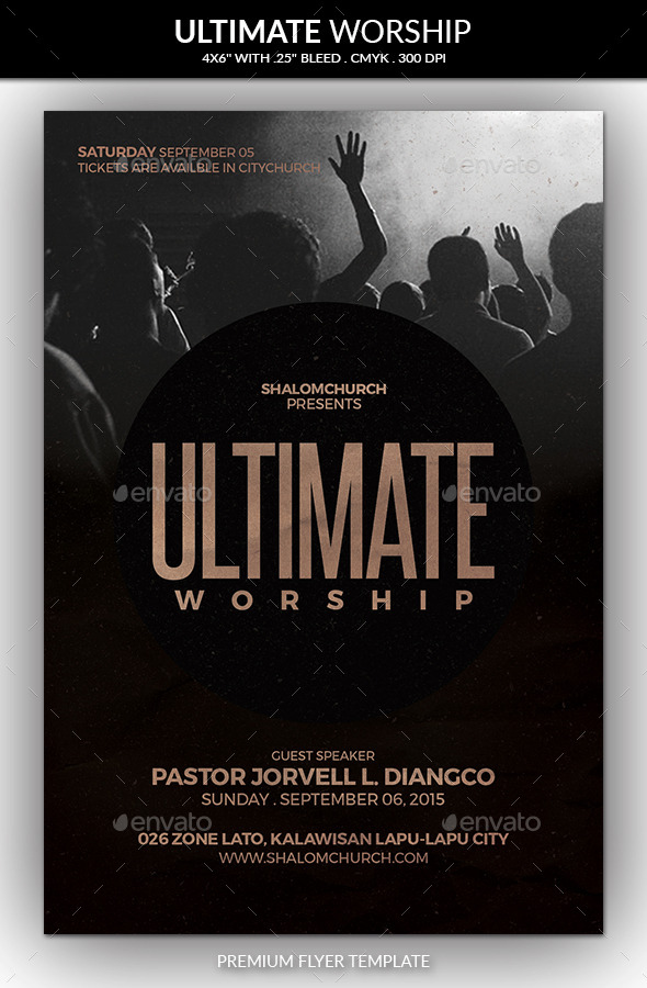 Ultimate Worship Church Flyer Ultimate Worship Church Flyer