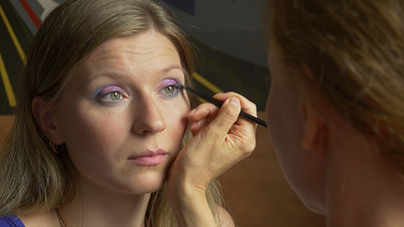 Makeup Artist Doing Make-up