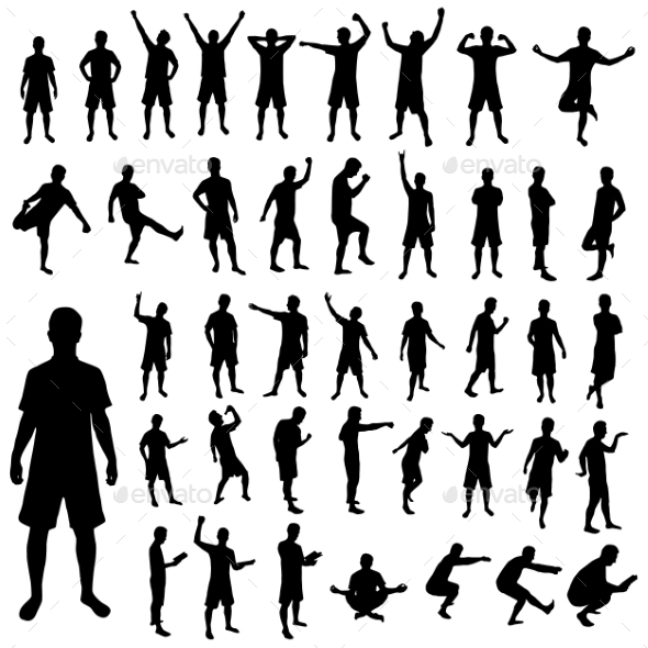 Pose Silhouette Set Pose Silhouette Set