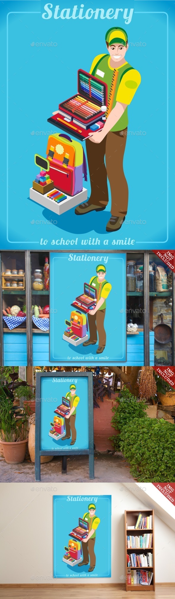 Stationer Poster People Isometric - People Characters