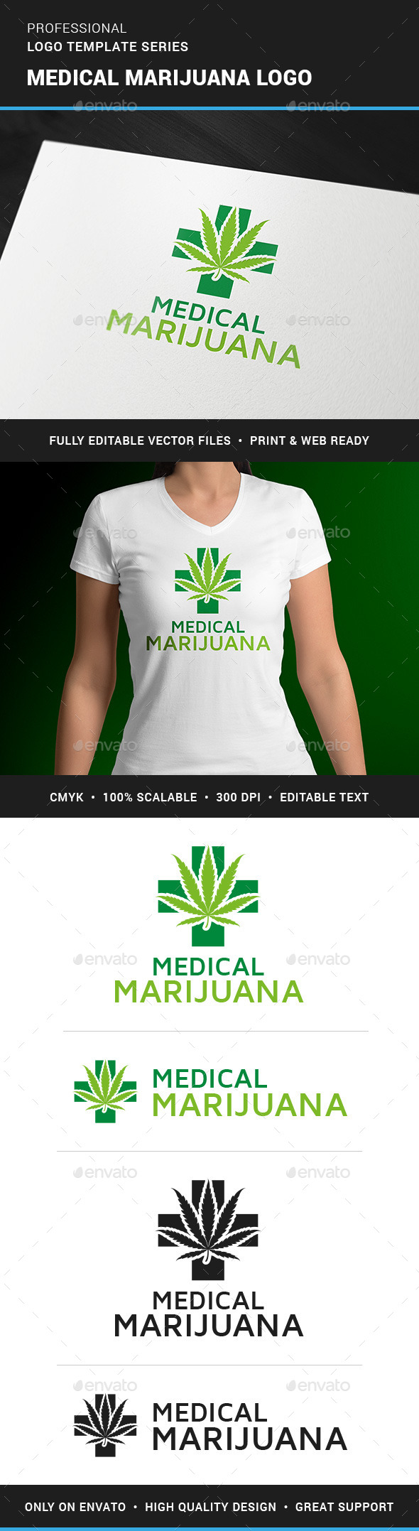 Medical Marijuana Logo Template - Nature Logo Templates
