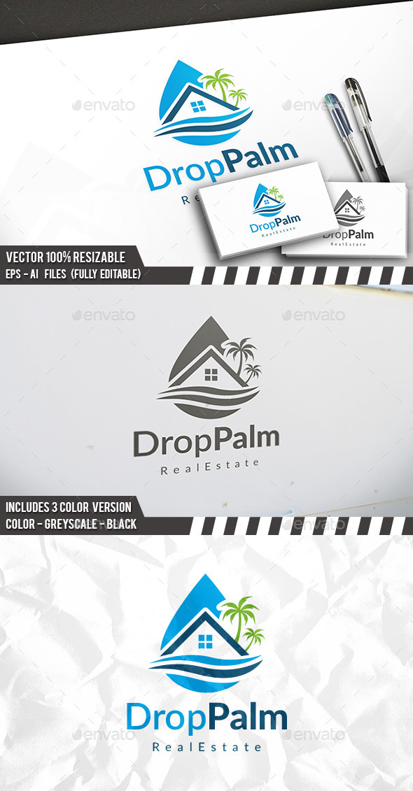 Beach Water Logo Beach Water Logo